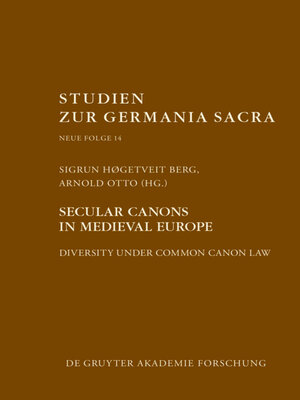 cover image of Secular canons in Medieval Europe